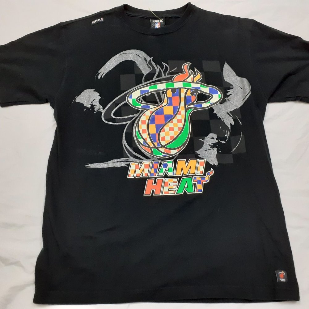 VTG UNK NBA Miami Heat Checkerboard Shirt Large